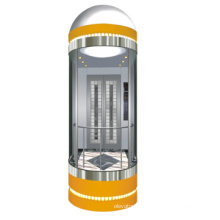 Hairline Stainless Steel Standard Panoramic Elevator